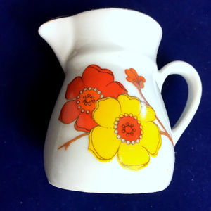 Vintage Mid Century China Floral Mini Creamer